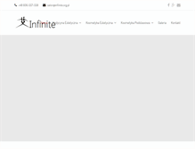 Tablet Screenshot of infinite.org.pl